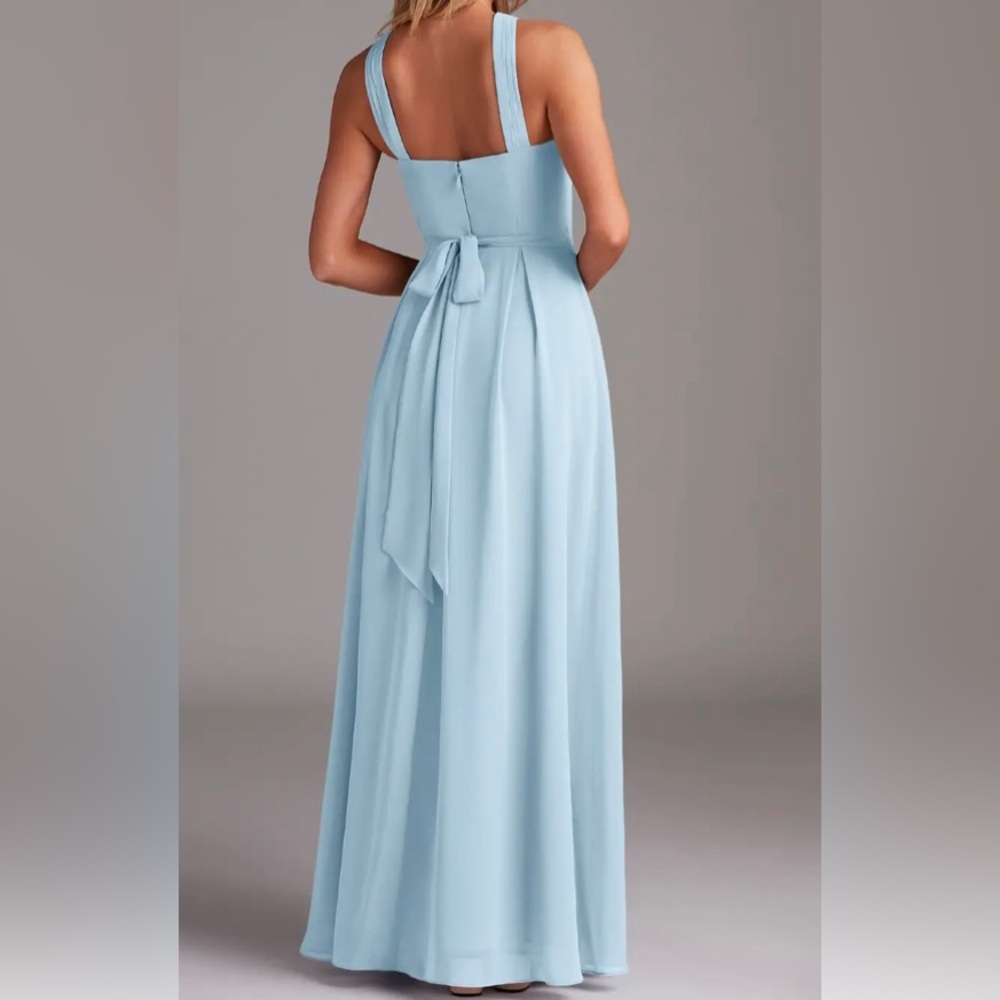 Elegant Light Blue Maxi Dress